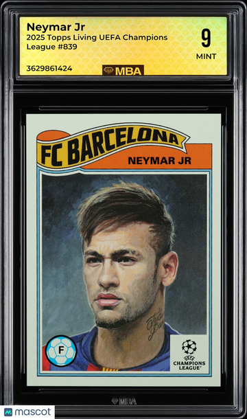 2025 Topps Living UEFA Champions League Neymar Jr #839 MBA 9