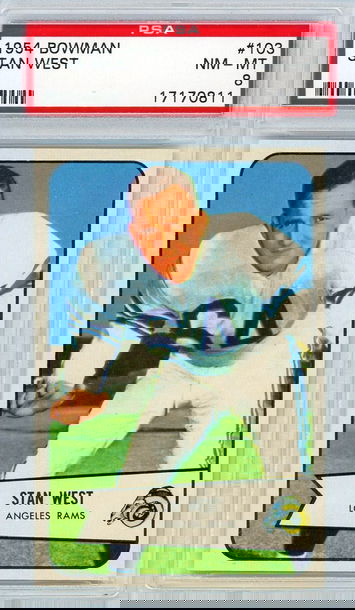 1954 Bowman Stan West #103 PSA 8 P1326