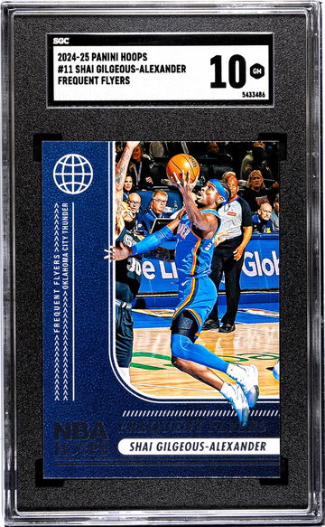 2024-25 Panini Hoops #11 Shai Gilgeous-Alexander Frequent Flyers SGC 10