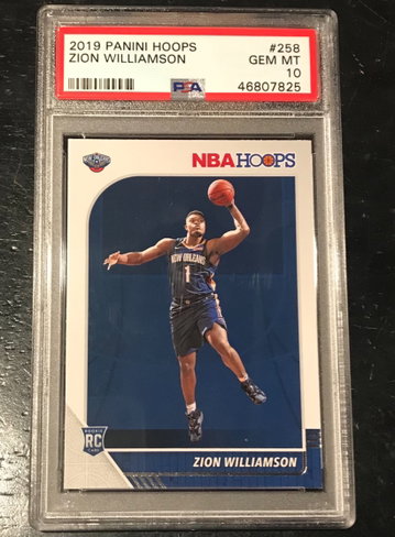 2019 Panini Hoops Zion Williamson PSA 10
