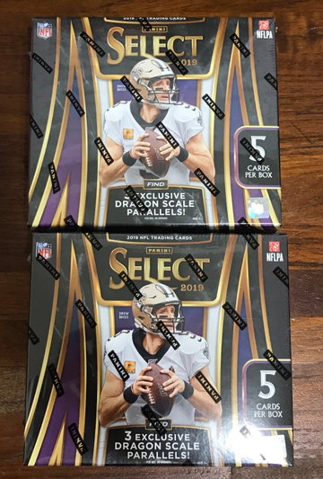 (2) 2019 Panini Select Football Tmall Sealed Box ( 3 Exclusive Dragon Scale ) 