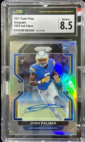 2021 Panini Prizm Auto Josh Palmer RC Auto 8