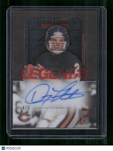 2025 Topps Signature Class Legends of Their Class Doug Flutie #LTCA-DF Crystal Clear /5