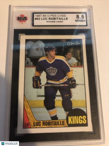 1987 O-Pee-Chee Luc Robitaille Rookie KSA 8.5