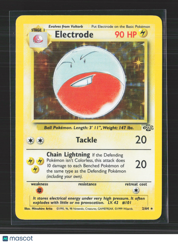 1999 Jungle Electrode Holo Rare #2/64