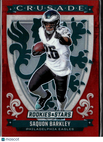 Saquon Barkley 2025 Panini Rookies & Stars Crusade Prizm Red /99 Philadelphia Eagles