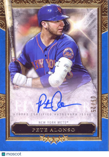 2020 Topps Five Star Pete Alonso #FSA-PA Blue /25