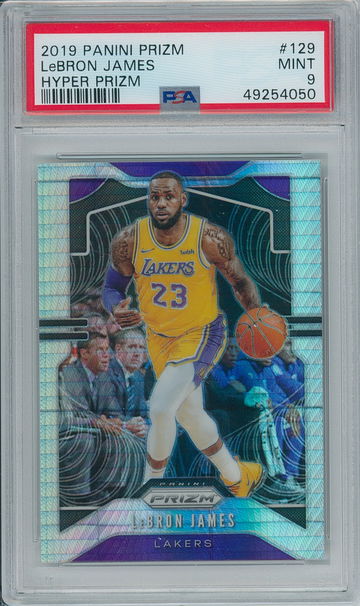 2019 Panini Prizm #129 Hyper - Lebron James (PSA 9)