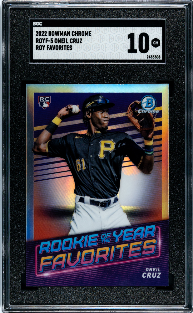 2022 Bowman Chrome Oneil Cruz #ROYF-5 Roy Favorites SGC 10