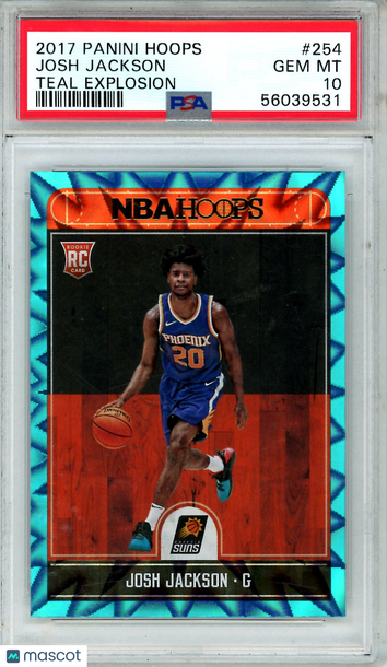 2017 Panini Hoops Josh Jackson #254 Teal Explosion Rookie PSA 10