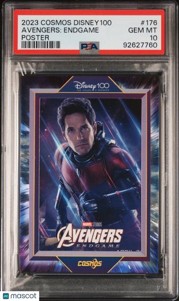 2023 Kakawow Cosmos Disney100 All-Star Poster Avengers: Endgame #176 PSA 10