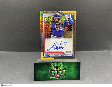 2024 Bowman Chrome Abimelec Ortiz #CPA-AO Gold Shimmer Refractor /50