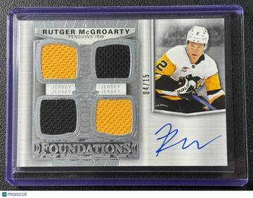 2024 The Cup Rutger McGroarty #F-RM FoundationsQuadJersey 04/15