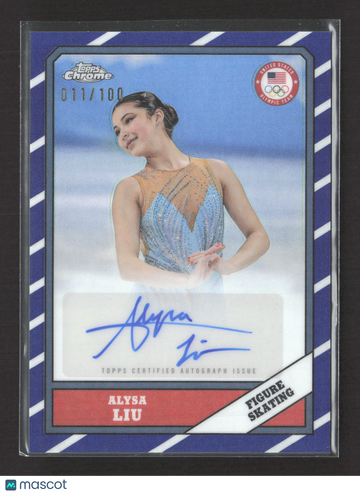 2026 Topps Chrome U.S. Olympics 1986 Topps Alysa Liu #86TA-AL /100