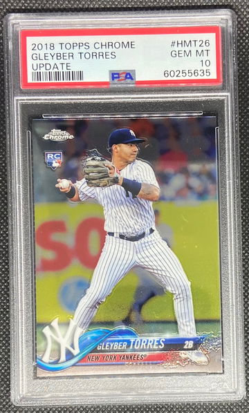 2018 Topps Chrome Update #HMT26 Gleyber Torres PSA 10 GEM MINT Rookie RC