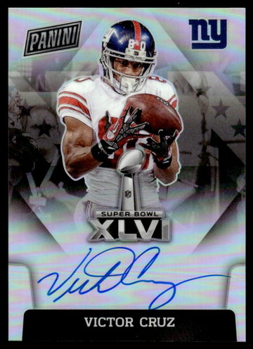 2022 Prizm #SBXLVI-VC Victor Cruz Super Bowl Auto