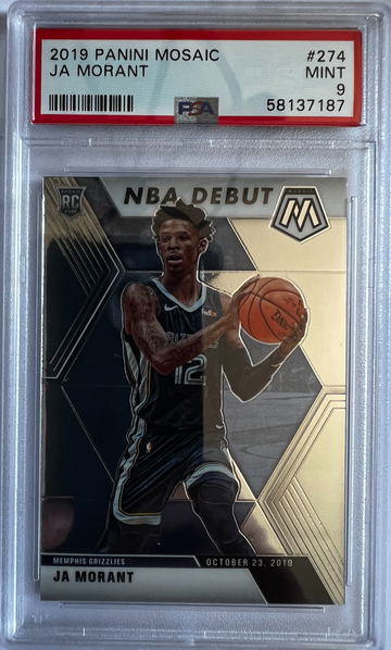 2019 Panini Mosaic Ja Morant PSA 9 Mint
