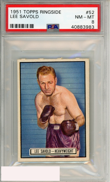 1951 TOPPS RINGSIDE LEE SAVOLD #52 PSA 8 NM-MT