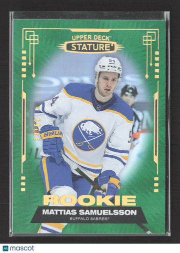 2022 Upper Deck Stature Mattias Samuelsson #120 Green
