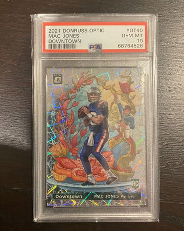 2021 Panini Donruss Optic Mac Jones Downtown RC Case Hit SSP PSA 10 GEM MINT!!