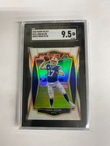 2020 Select #121 Josh Allen White Prizm serial number 27/35 