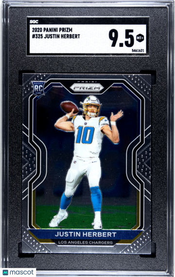 2020 Panini Prizm Justin Herbert #325 SGC 9.5