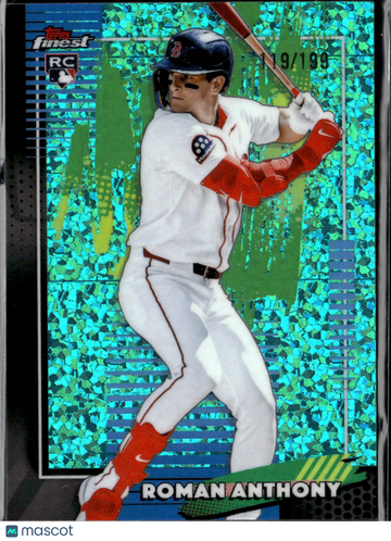 Roman Anthony 2026 Topps Finest RC Aqua Shimmer /199 Boston Red Sox