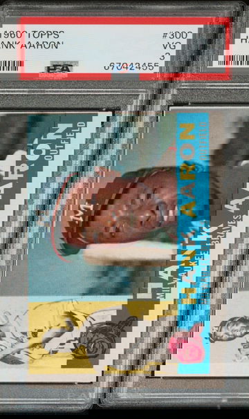 1960 Topps #300 Hank Aaron PSA 3 VG HOF!