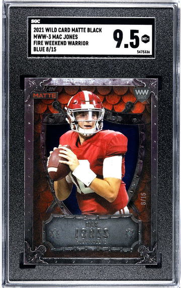 2021 Wild Card Matte Black MWW-3 Fire Weekend Warrior Blue 8/15