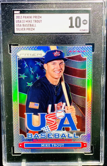 2013 Mike Trout USA PRIZM SGC 10 POP 1