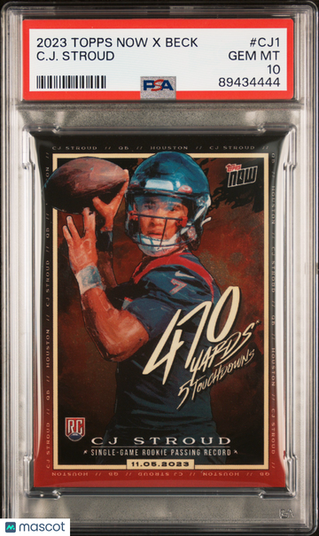 2023 Topps Now X Tyson Beck X C.J. Stroud C. J. Stroud #CJ1 PSA 10