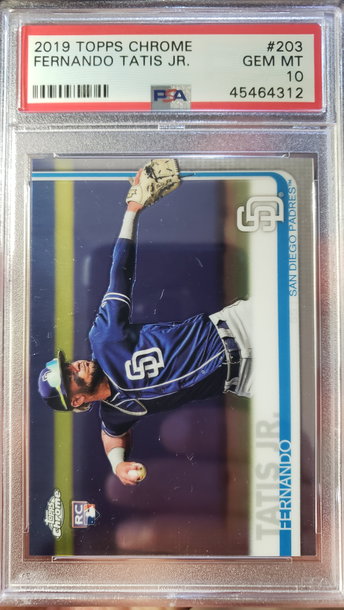 2019 Topps Chrome Fernando Tatis Jr RC PSA 10