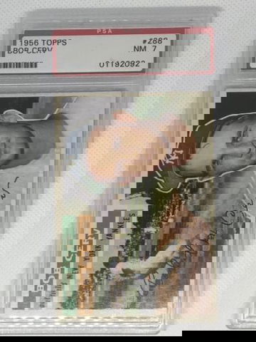 1956 Topps #288 Bob Cerv New York Yankees PSA 7 NM - Low Pop