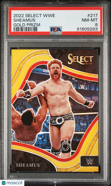 2022 Panini Select WWE Sheamus #217 Gold Prizm PSA 8