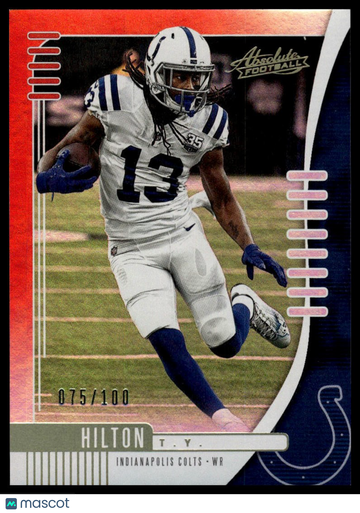 2019 Panini Absolute T.Y. Hilton #30 Spectrum Red SN