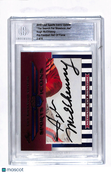 2010 Leaf Sports Icons Update Hugh McElhenny #2 Authentic Cut Signature