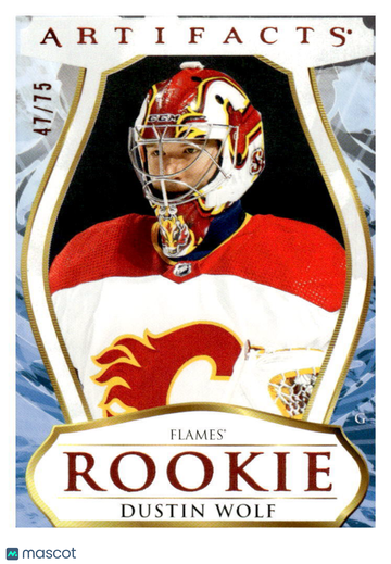 2023-24 Upper Deck Artifacts Dustin Wolf #182 Sn Rookie