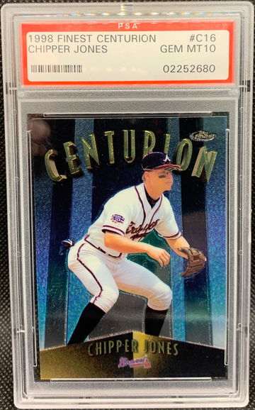 1998 Finest CENTURION Chipper Jones /500 PSA 10 GEM MINT!