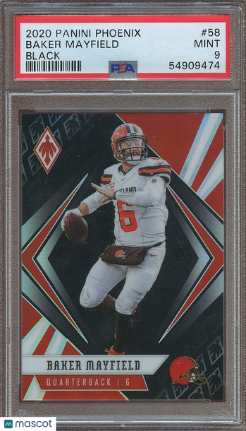 2020 Panini Phoenix Baker Mayfield #58 Black PSA 9