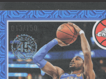 2025 Topps Chrome Shai Gilgeous-Alexander #TC-SG Blue Pattern /150