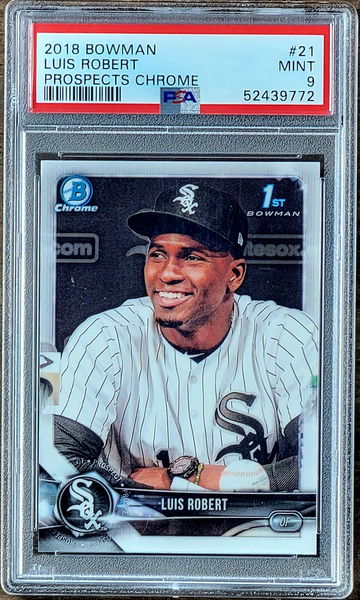 2018 LUIS ROBERT Topps Bowman 1st Chrome Prospects PSA 9 Rookie RC #21 #BCP21