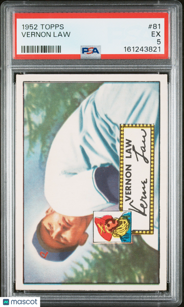 1952 Topps Vernon Law #81 PSA 5