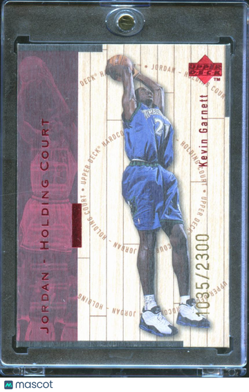 1998 Upper Deck Hardcourt Jordan Holding Court Kevin Garnett Michael Jordan #J16 Bronze 1035/2300