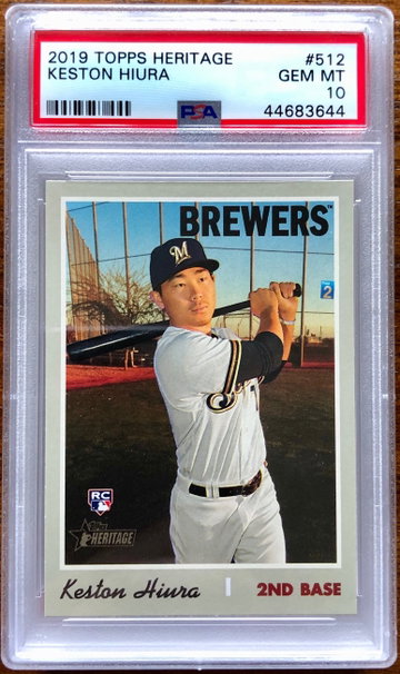 2019 Topps Heritage High Number Keston Hiura RC PSA 10 Qty