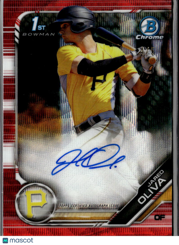 2019 Bowman Chrome Jared Oliva #CPA-JO