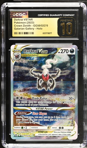 2023 Pokemon #GG50/GG70 Darkrai VSTAR Galarian Gallery CGC 10