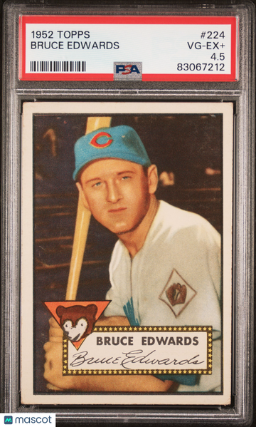 1952 Topps Bruce Edwards #224 PSA 4.5