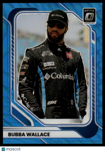 2026 Donruss Bubba Wallace #4 Optic Carolina Blue Wave SN