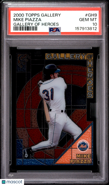 2000 Topps Gallery Gallery Of Heroes Mike Piazza #GH9 PSA 10