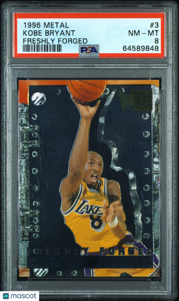 1996 Metal Freshly Forged Kobe Bryant #3 PSA 8